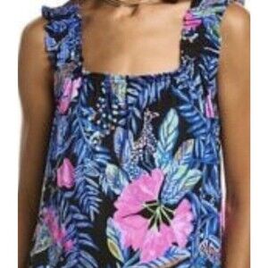 Lilly Pulitzer Size XS Damalia PJ Knit Tank Onyx Earned Stripes